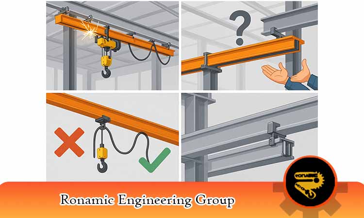 چالش های استفاده از شین خط برق جرثقیل