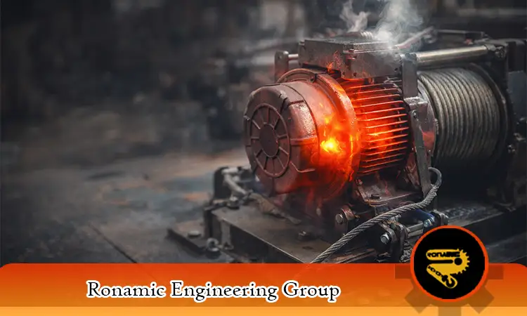 دلایل داغ شدن موتور وینچ و راهکار مهندسی حل آن