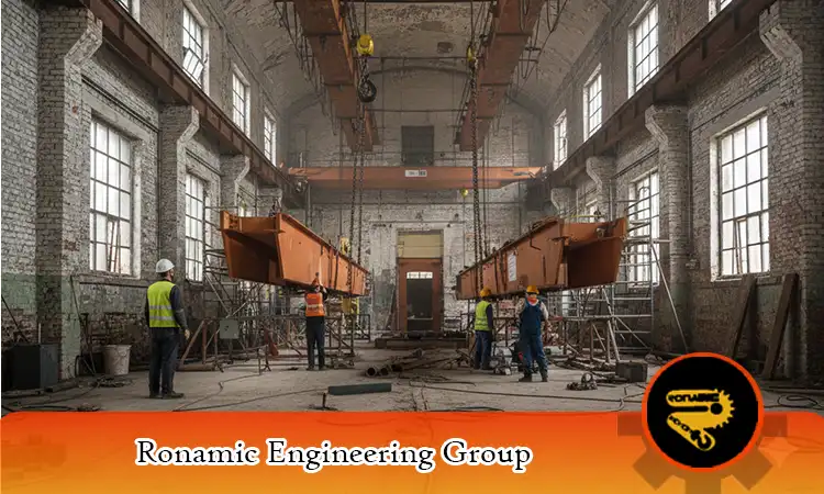 چالش های نصب جرثقیل در سالن های قدیمی