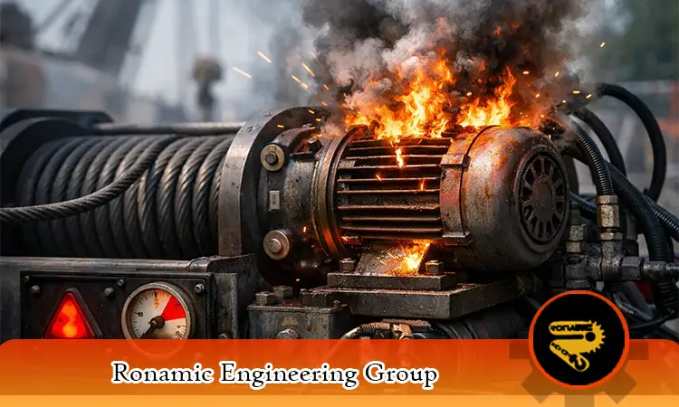 چرا داغ شدن موتور وینچ خطرناک است؟