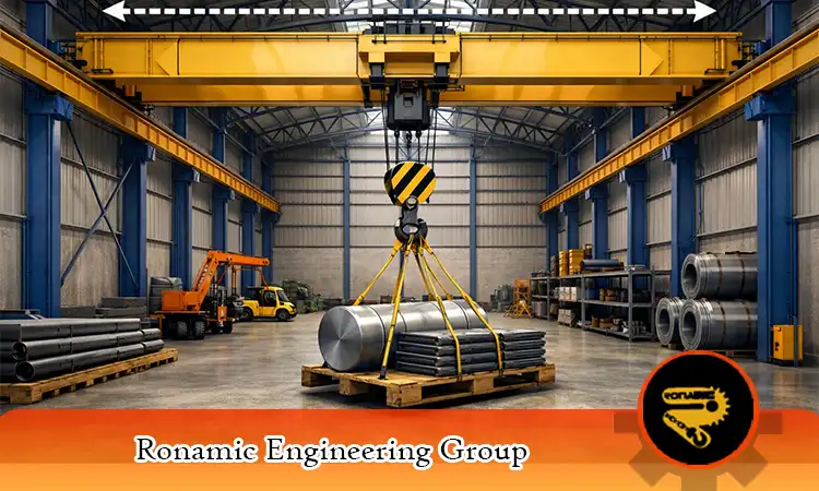 ظرفیت مناسب جرثقیل برای سوله با دهانه ۲۰ متر