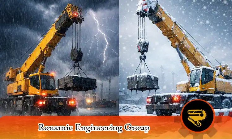 دلیل تاثیر شرایط آب و هوایی روی ایمنی جرثقیل